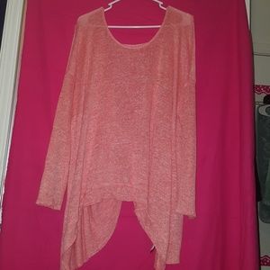 Peach Rayon Tie back Top